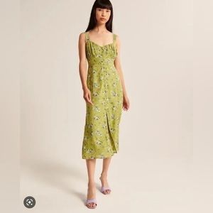 Abercrombie Button Through Slim Midi Dress